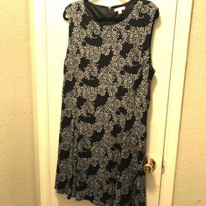 New York and Company Black and White Work Dress